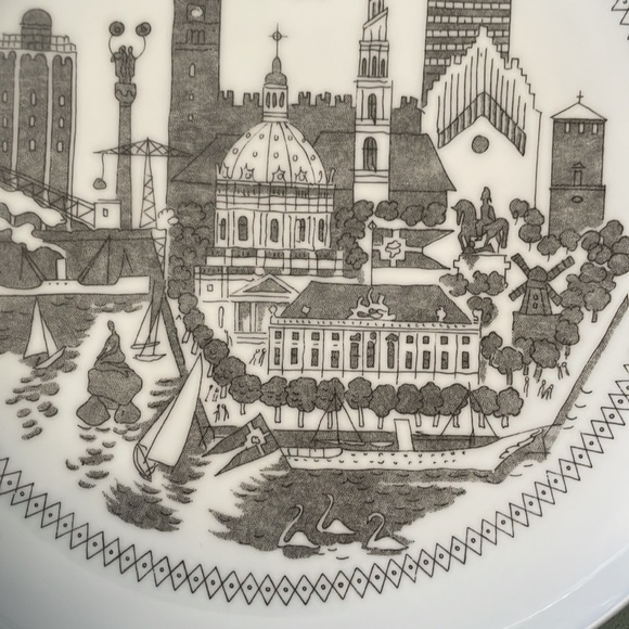 Vintage Bing & Grondahl Copenhagen Denmark Ceramic Plate - Picture 5 of 13